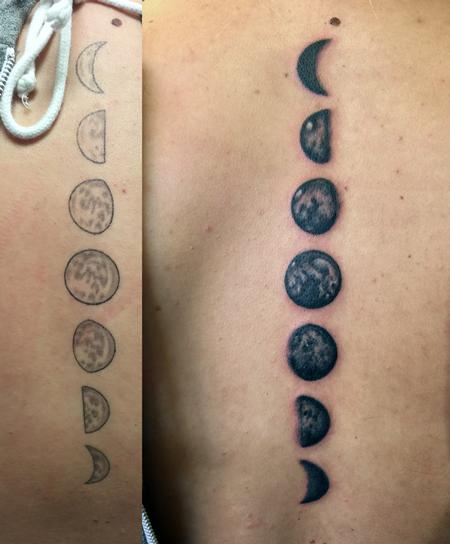 Minimalist Moon Phases Temporary Tattoo - Set of 3 – Little Tattoos