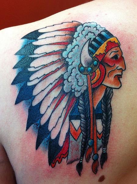 Old School Native American Tattoo Print Traditional Tattoo Flash Art  Digital Download Native American Chief Tattoo Style Print - Etsy