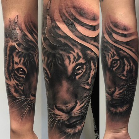 Tiger tattoo by Ata Ink | Post 23179