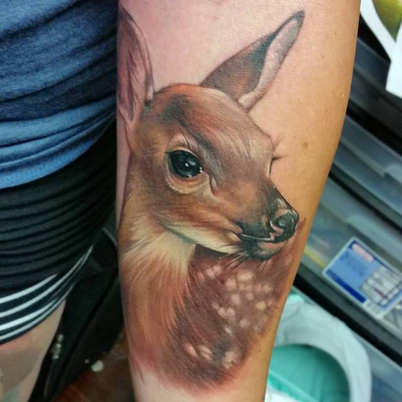 Fawn Tattoo by Sarah Miller TattooNOW