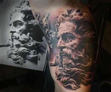 Zeus Sleeve | Best sleeve tattoos, Wolf tattoo design, Sleeve tattoos