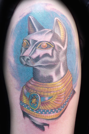 Egyptian cat tattoo by robm8686 on DeviantArt