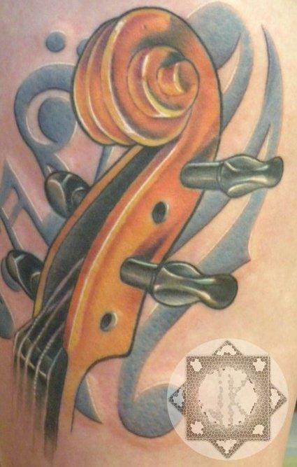 60+ Best Music Tattoos To Show Off Your Love For Good Tunes | Violin tattoo,  Small music tattoos, Music tattoos