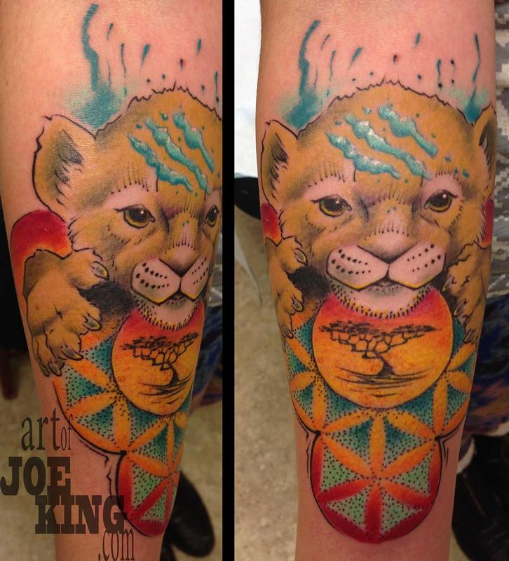 king lion tattoo designs