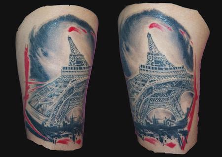 Eiffel Tower Tattoo | Paris Tattoo