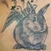 Tattoos - little angel winged bunny - 62808