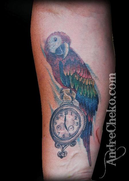 parrot tattoo by NikaSamarina on DeviantArt