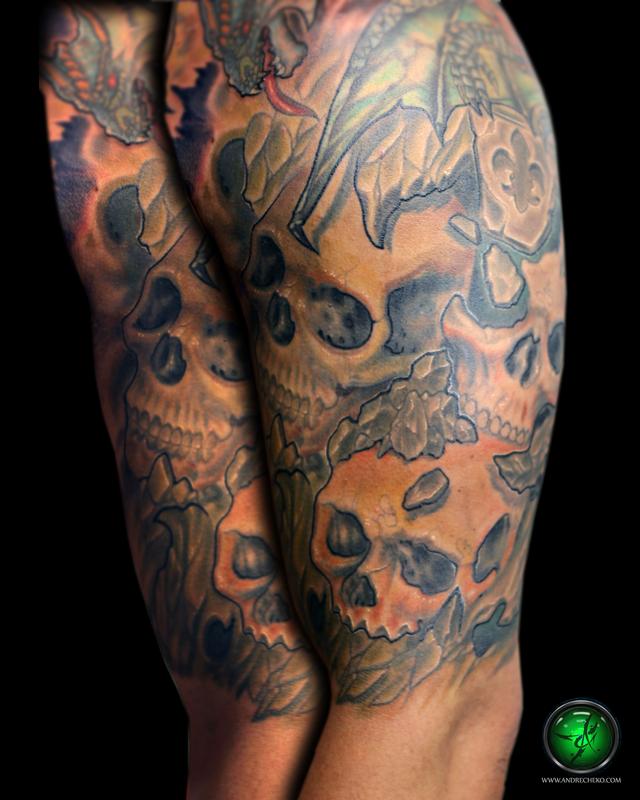 Share more than 68 pile of skulls tattoo latest  thtantai2