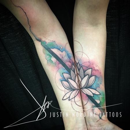Mr.Sketcher - Geometric lotus tattoo on forearm For - @amanpreet.26 At -  @greywolftattoostudio #mrsketcher #tattoostudio #forearmtattoo #lotustattoo  #inked #tattoos #tattoosforgirls #tattoomakesmefamous | Facebook