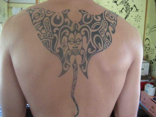 Whai (Stingray) stingray manta original Polynesian tattoo design