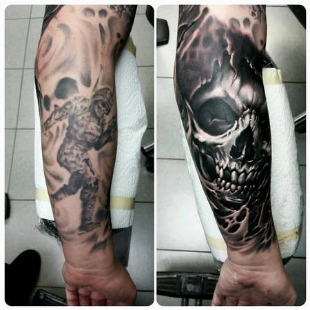 skull cover up Allan heat wave tattoo ft lauderdale fl  rtattoos