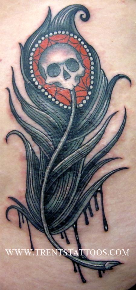 OMMGO Black Wolf Forest Tribal Feather Tattoos Temporary Sticker Tree  Fierce Animal Fake Tattoo For Men Body Art Custom Tatoos