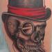 Tattoos - skull and hat - 62980