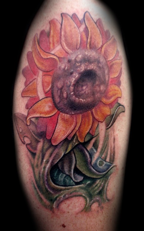 Red Lotus Tattoo  Sunflower tattoo by our artist Katie  Facebook