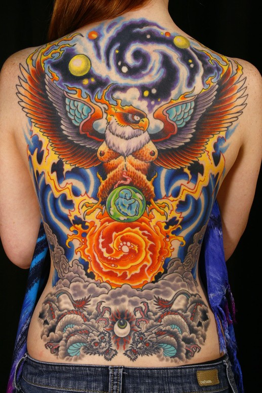 Spiritual Journey Tattoo  Tribal Gallery  Tattooed by Elle  Visayan  inspired back piece A symbol of Lalaines story and ancestry Plus a lil  cover up Thanks for coming down cant