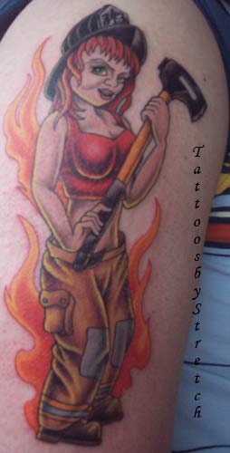 Firefighter at the Rescue | Giant Tattoo
