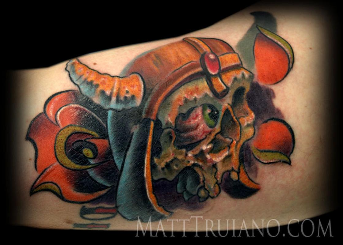 traditional viking skull tattoo
