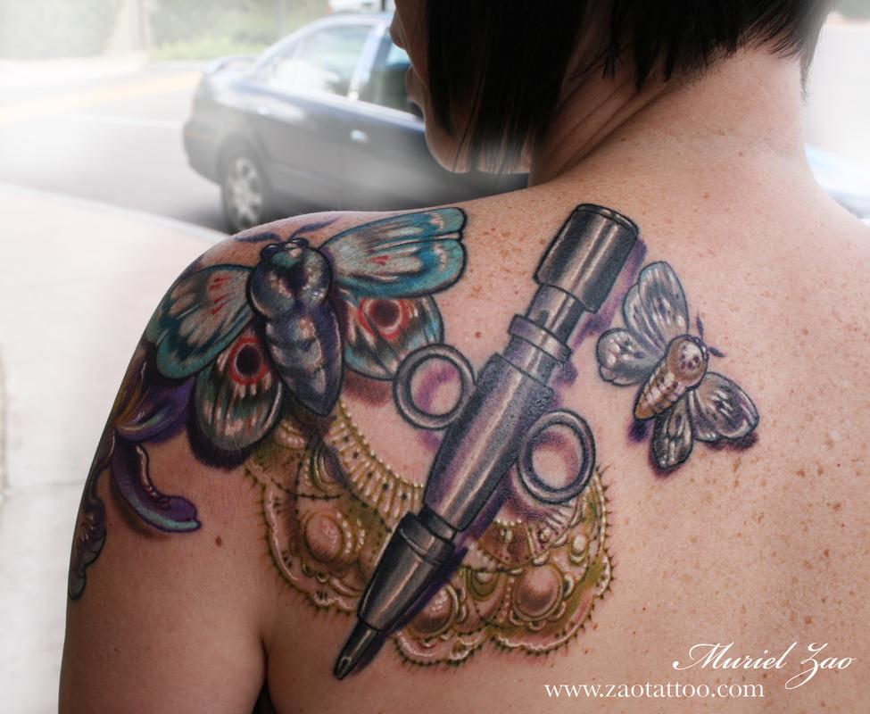 Back tattoo colourful hires stock photography and images  Alamy