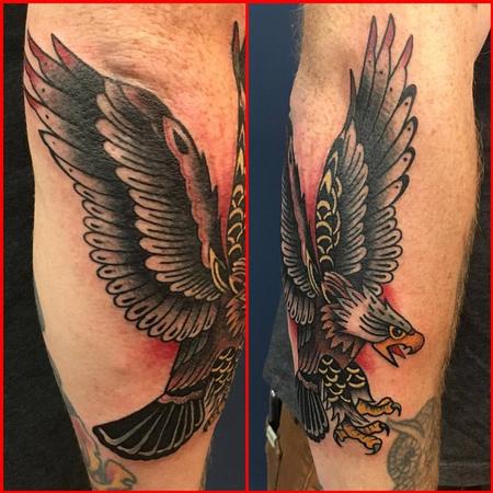 Traditional Eagle tattoo - Bunker Tattoo - Quality tattoos