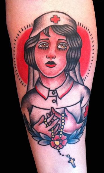 Buy Day of the Dead NURSE Old School Tattoo Art Print 5 X 7, 8 X 10 or 11 X  14 Online in India - Etsy