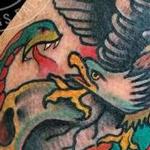 Tattoos - Traditional Skull, Eagle and Snake Tattoo - 108869