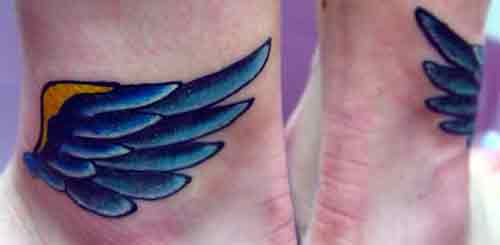Heel wings by Alex Sherker: TattooNOW