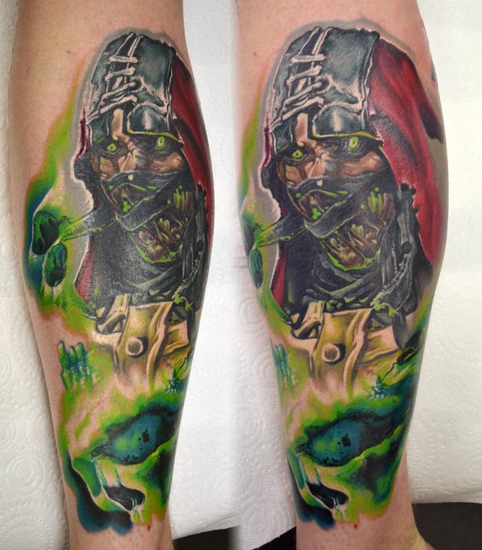 Mortal Kombat Ghost Tattoo by xaztattoo  Tattoogridnet