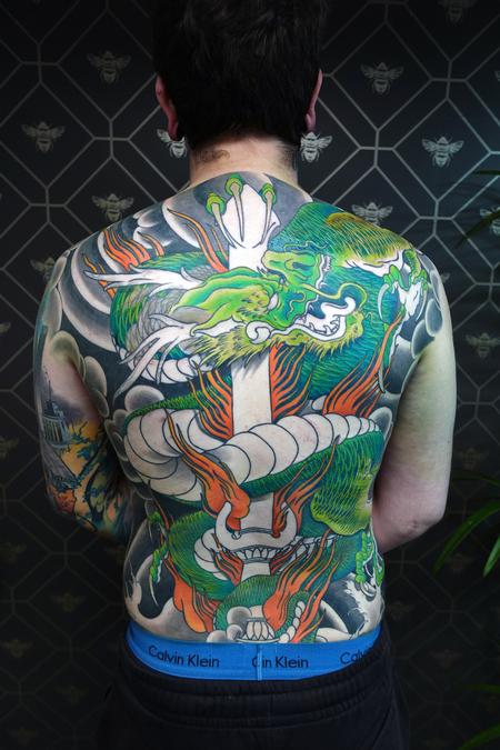 tattoos/ - Ongoing Dragon Backpiece  - 145778