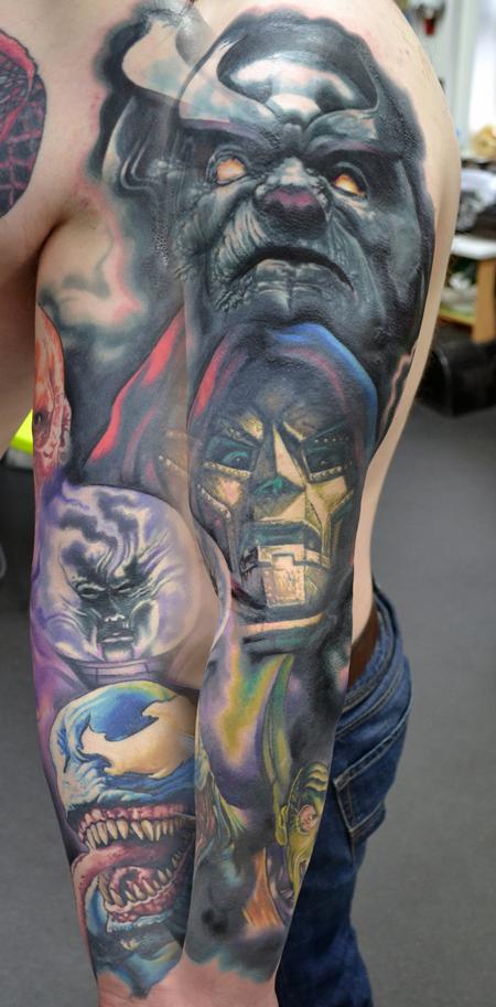disney villains tattoo sleeve watercolor｜TikTok Search