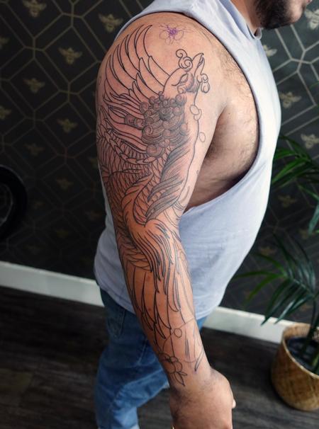 tattoos/ - Phoenix Sleeve  - 145879
