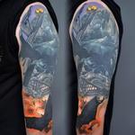 Tattoos - BatMan Cover up Arm Tattoo - 142115
