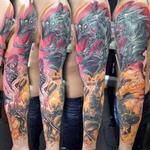 Tattoos - Ghost Rider / Guillotine Marvel Sleeve - 132501