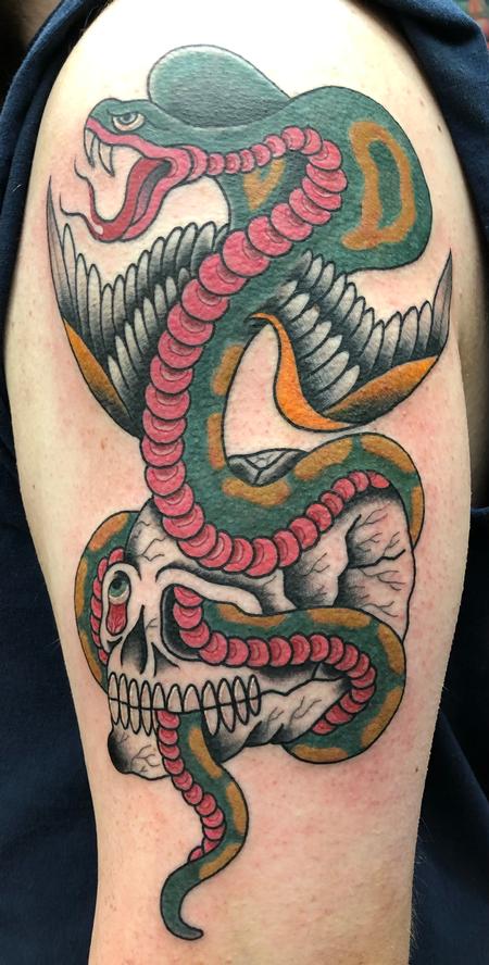 tattoos/ - Skull n snake - 143770
