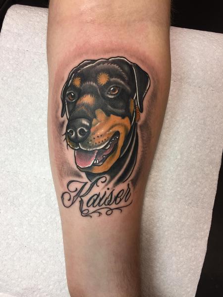 Bloody Mary's Tattoo - Traditional GTA Rottweiler for Ben, thanks for the  trust mate 🦅 | Facebook