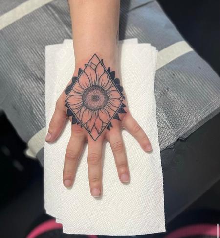 tattoos/ - Hand flower - 144769
