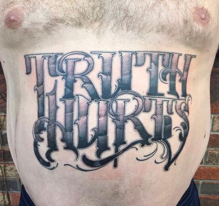 Truth Tattoo on Chin - Best Tattoo Ideas Gallery