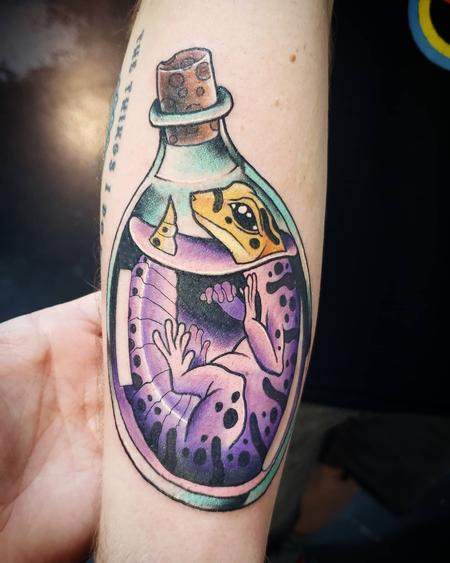 tattoos/ - Lizard in a bottle - 142583