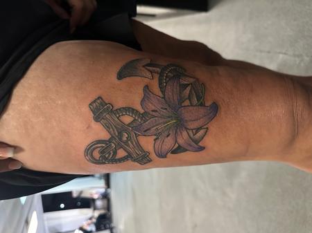 tattoos/ - Anchor flower - 145394
