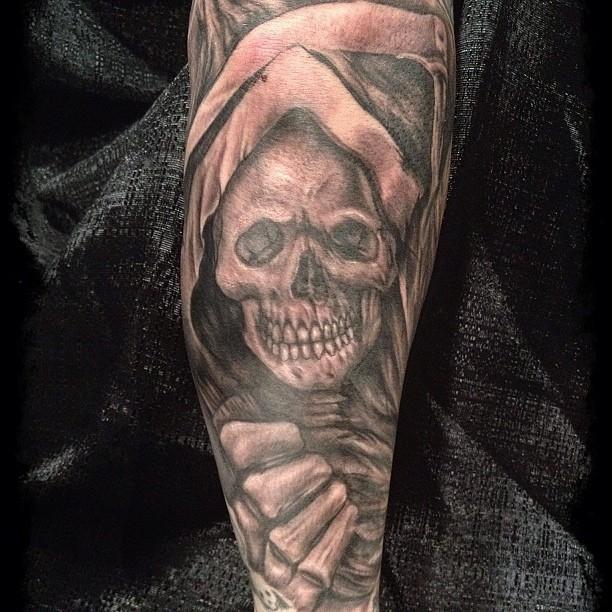 Grim reaper signgrim reaper tattoo Stock Vector by Milesthone 103395568