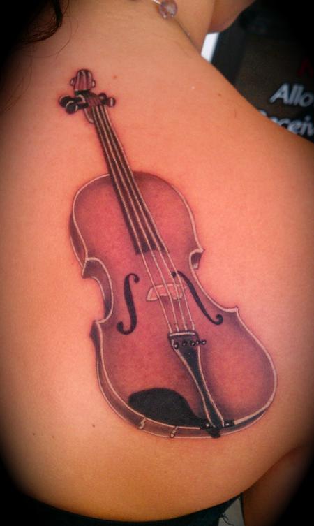 Amazon.com: Azeeda Large 'Violin' Temporary Tattoo (TO00031366) :  Everything Else