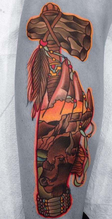 Buffalo - Joel Menter, Divine Machine Tattoo, Allentown, Buffalo, NY : r/ tattoos