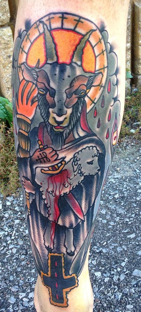Tattoo uploaded by Robert Davies  Wolf In Sheeps Clothing Tattoo by  onelungjustin wolfinsheepsclothing wolf sheep traditional  onelungjustin  Tattoodo