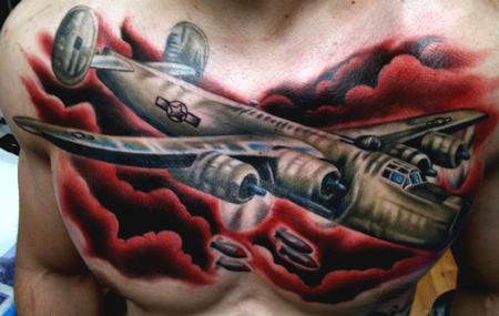 bomber tattoo by Galen Luker: TattooNOW