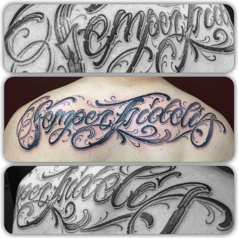 semper fidelis tattoo fonts