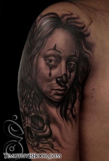Tattoo uploaded by Kiljun • Virgin Mary in tears on the leg. • Tattoodo