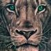 Tattoos - Black & Grey Lion Portrait  - 94816