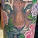 Tattoos - Finished Tiger/Flower Half Sleeve - 95203