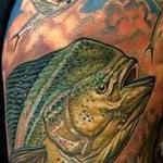 Tattoos - Mahi Mahi/Dolphin Fish Half Sleeve  - 99593