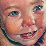 Tattoos - In Progress Baby Portrait - 99946