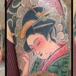 Tattoos - Geisha with Chrysanthemum sleeve - 145588